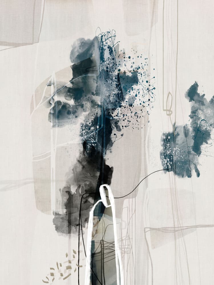 Dynamic Blue Abstract by Roberto Moro — canvas wall art
