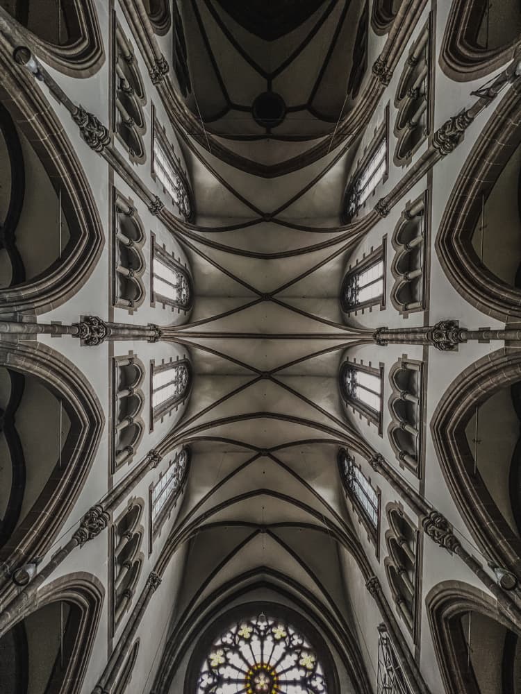 Grand Gothic Ceiling by Dmitrii Rabeev — canvas wall art