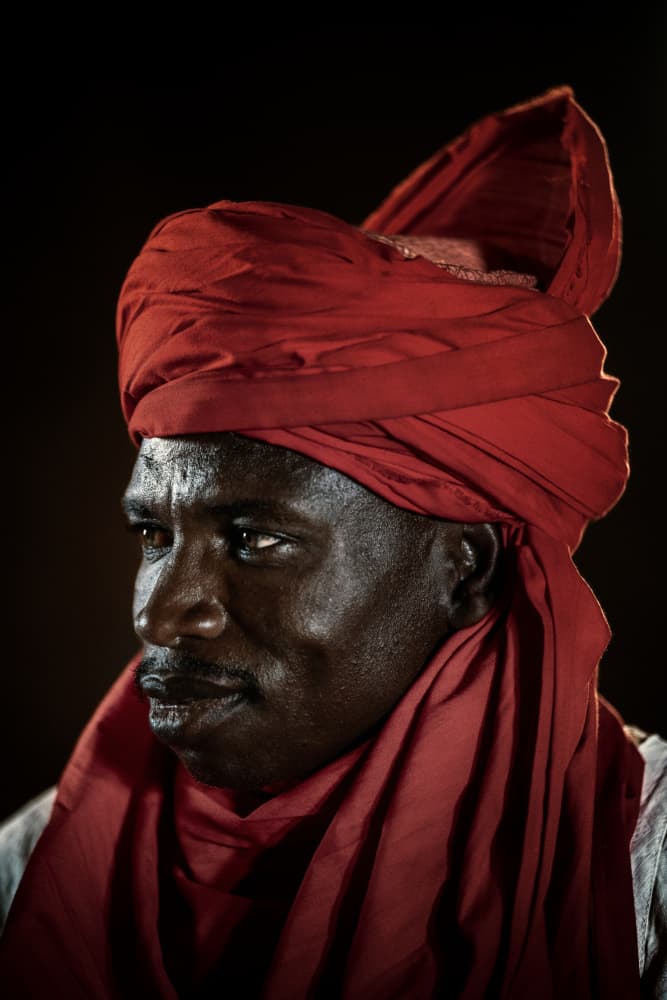 Man in Red Turban by Trevor Cole — canvas wall art