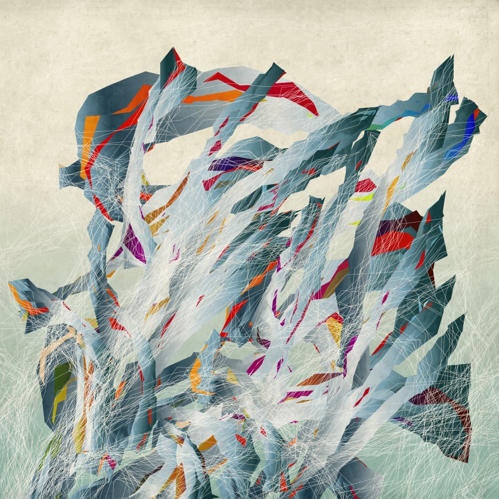 Vibrant Geometric Shards by Angelo Cerantola — canvas wall art
