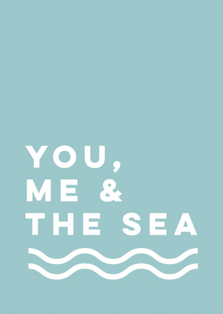 You Me The Sea by Frankie Kerr-Dineen — canvas wall art