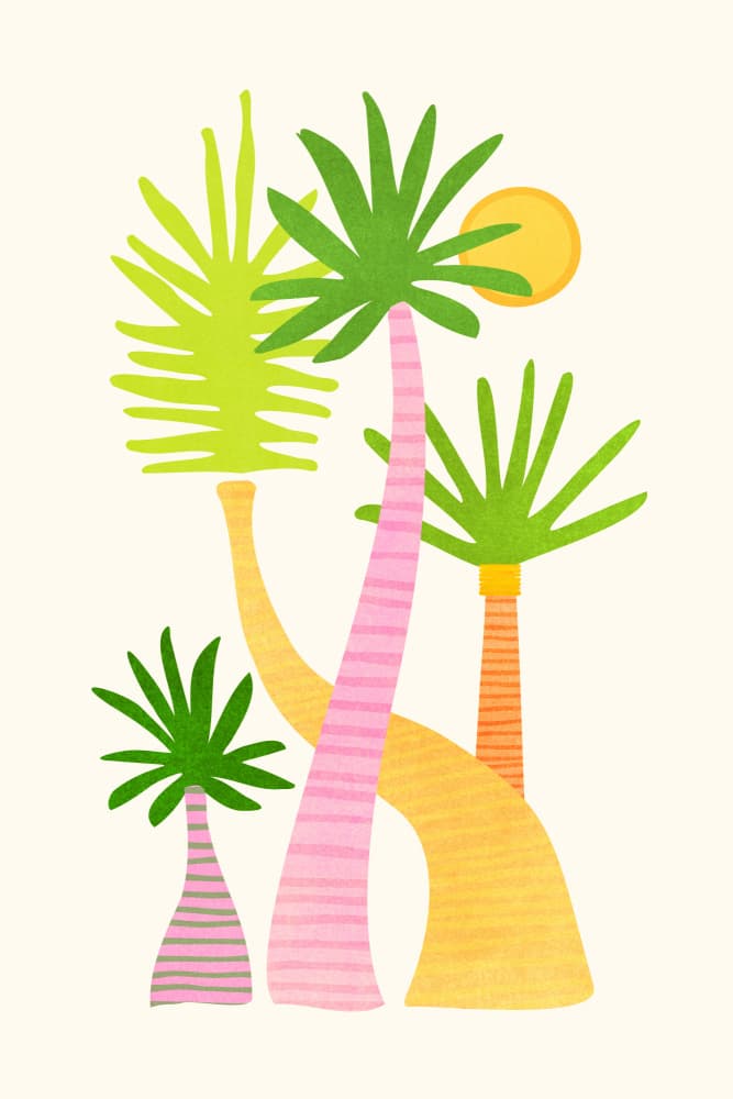 Palm Family by Kristian Gallagher — canvas wall art