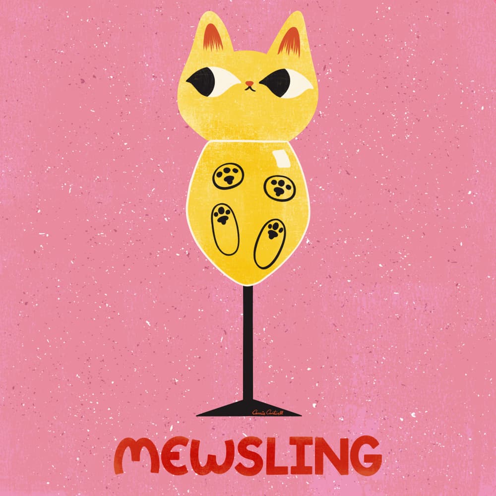 Mewsling by Carrie Cantwell — canvas wall art