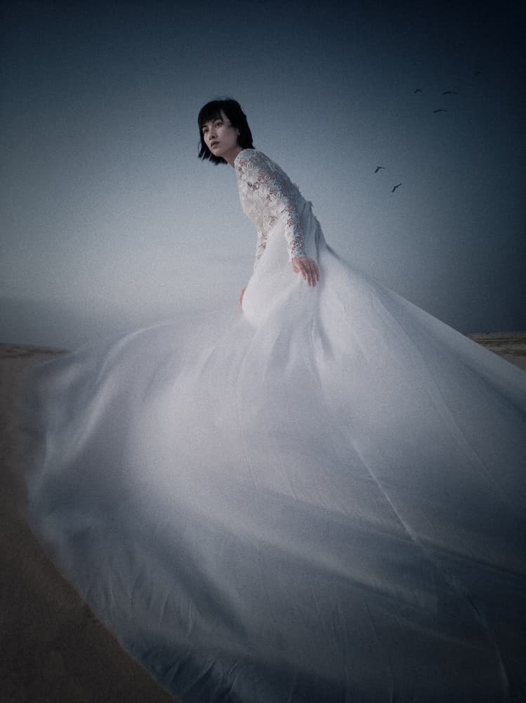 Ethereal Desert Gown by Bingo Z — canvas wall art