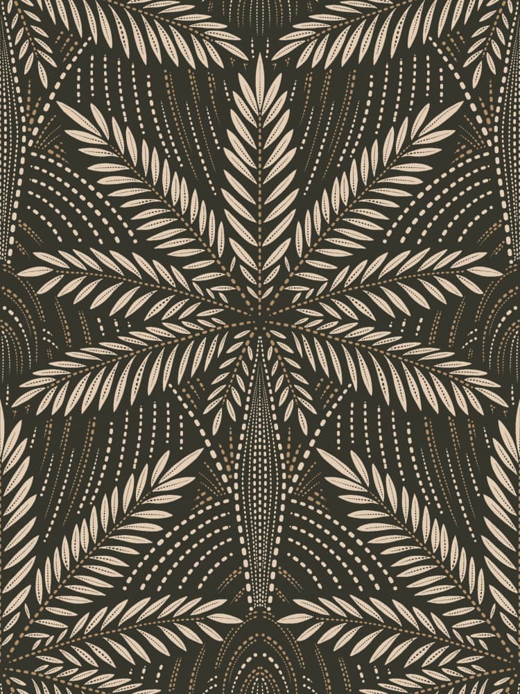 Tropical Deco Leaves by Alexandra Weise — canvas wall art