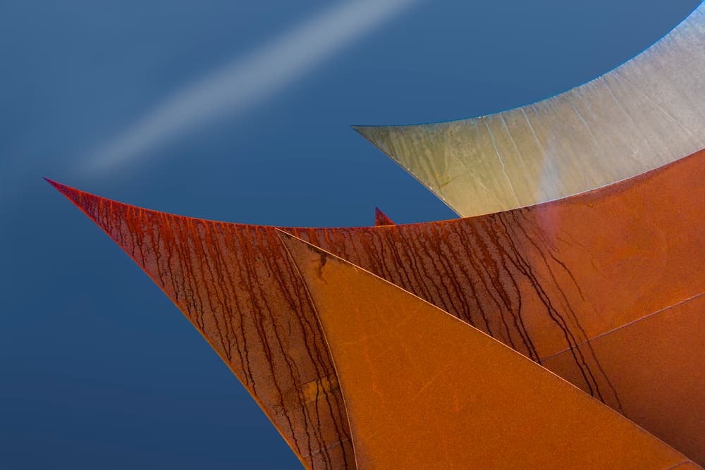 Rusted Architectural Curves by Greetje van Son — canvas wall art