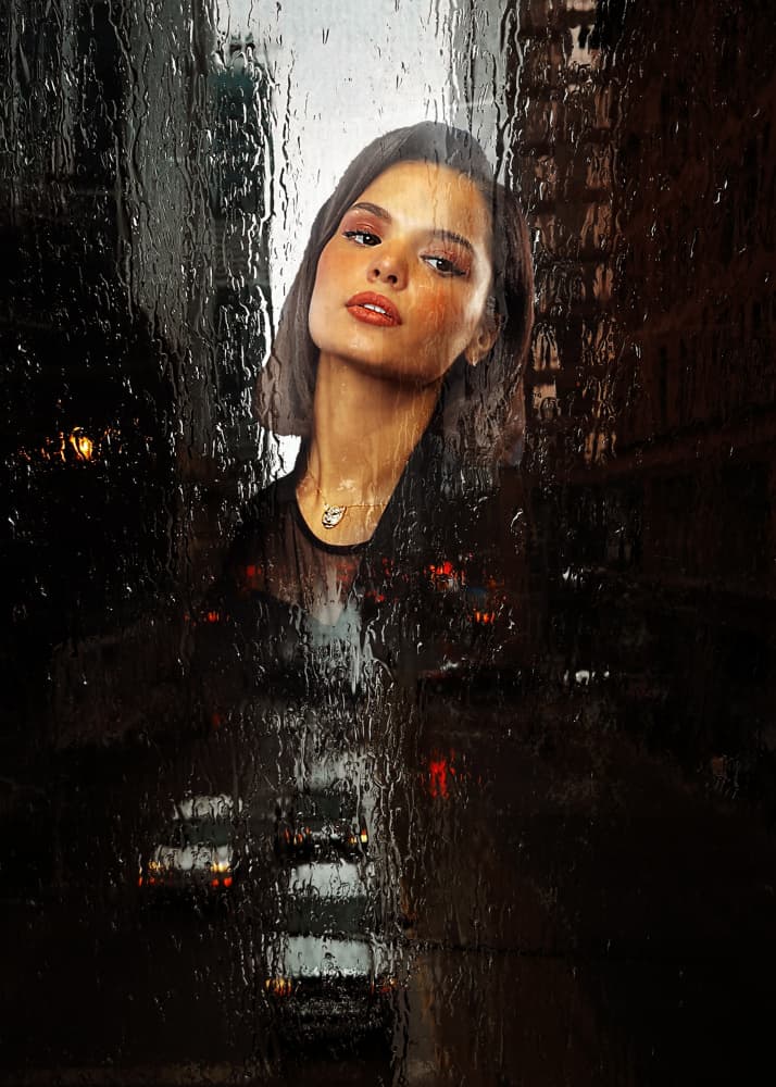 Rainy City Gaze by Louie Luo — canvas wall art