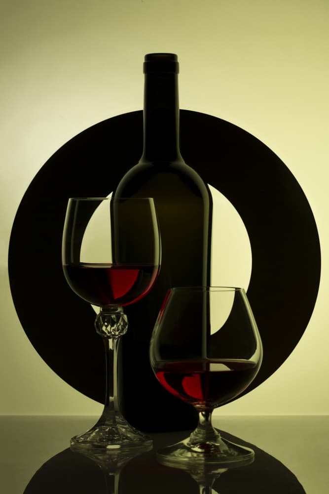 Dark Wine Still Life by Brig Barkow — canvas wall art