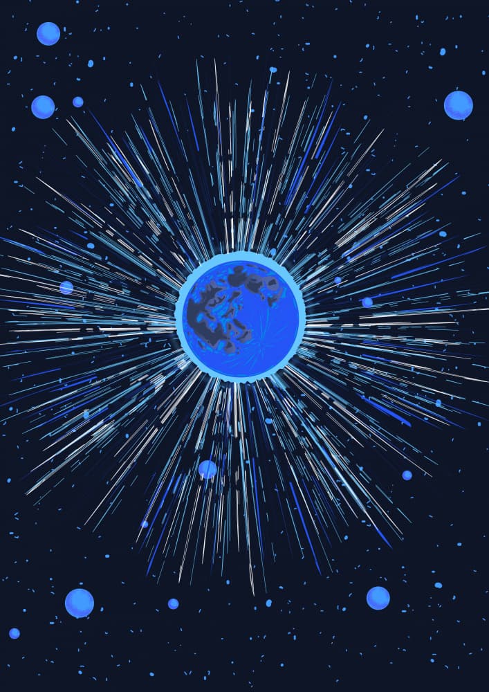 Radiant Blue Planet