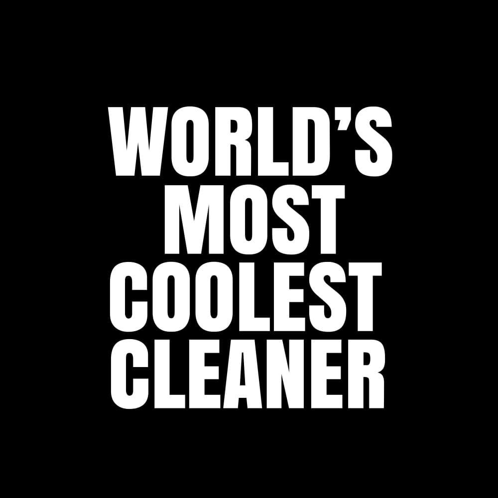 World's Coolest Cleaner by Happie Eagle — canvas wall art