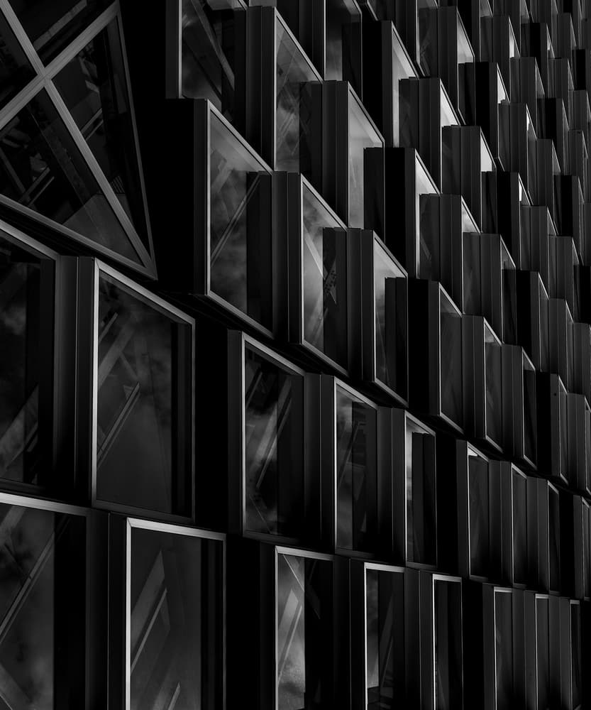 Modern Geometric Facade by Theo Luycx — canvas wall art