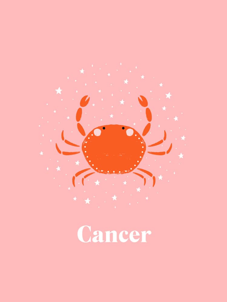 Celestial Cancer Crab by Aislinn Simmonds — canvas wall art