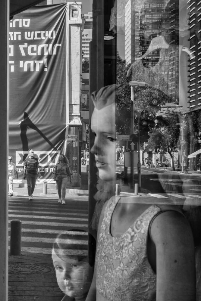 Urban Window Reflections by Corinne Spector — canvas wall art