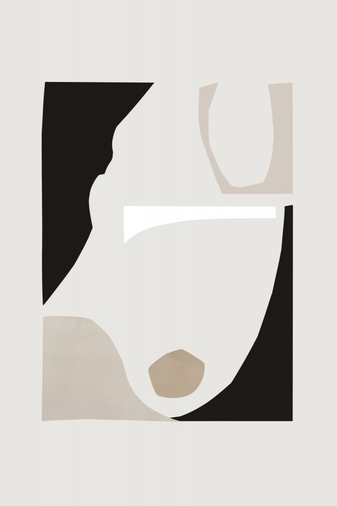 Abstract Shapes 1 by Mareike Böhmer — canvas wall art