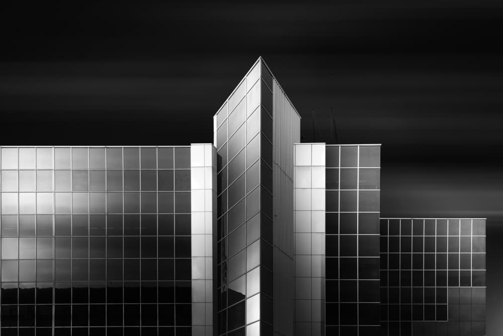 Modern Geometric Architecture by Jorge Ruiz Dueso — canvas wall art