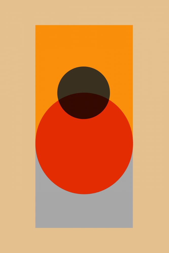 Geometric Circles Abstract by casa cartissi — canvas wall art