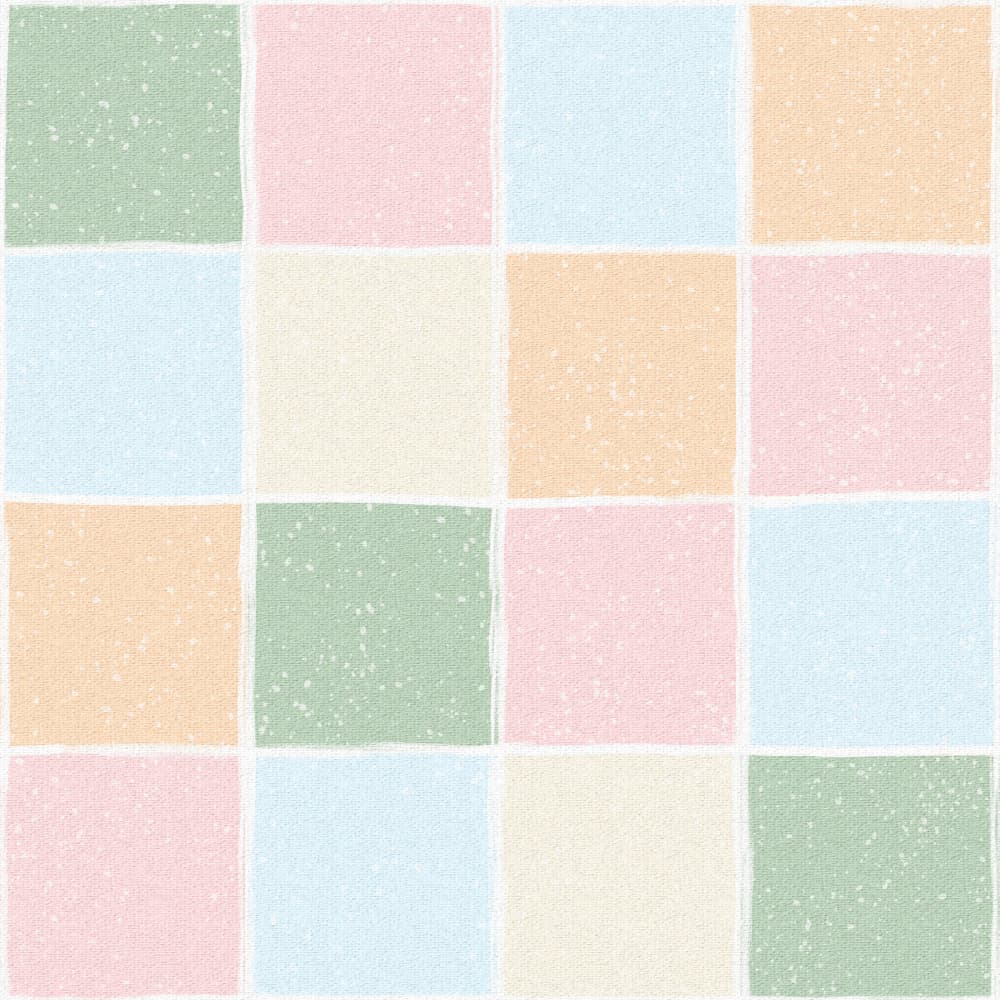 Soft Pastel Squares by Olena Kovalova — canvas wall art