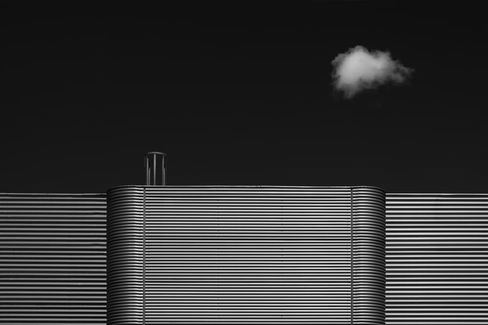Minimalist Metal Cloud by Rolf Endermann — canvas wall art