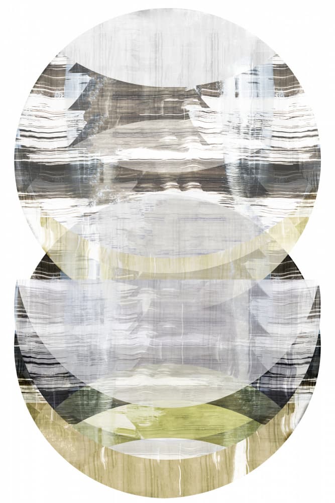 Abstract Layered Circles by cartissi — canvas wall art