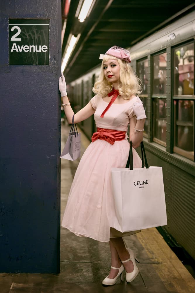 Elegant Subway Shopper by Nichole Chen — canvas wall art