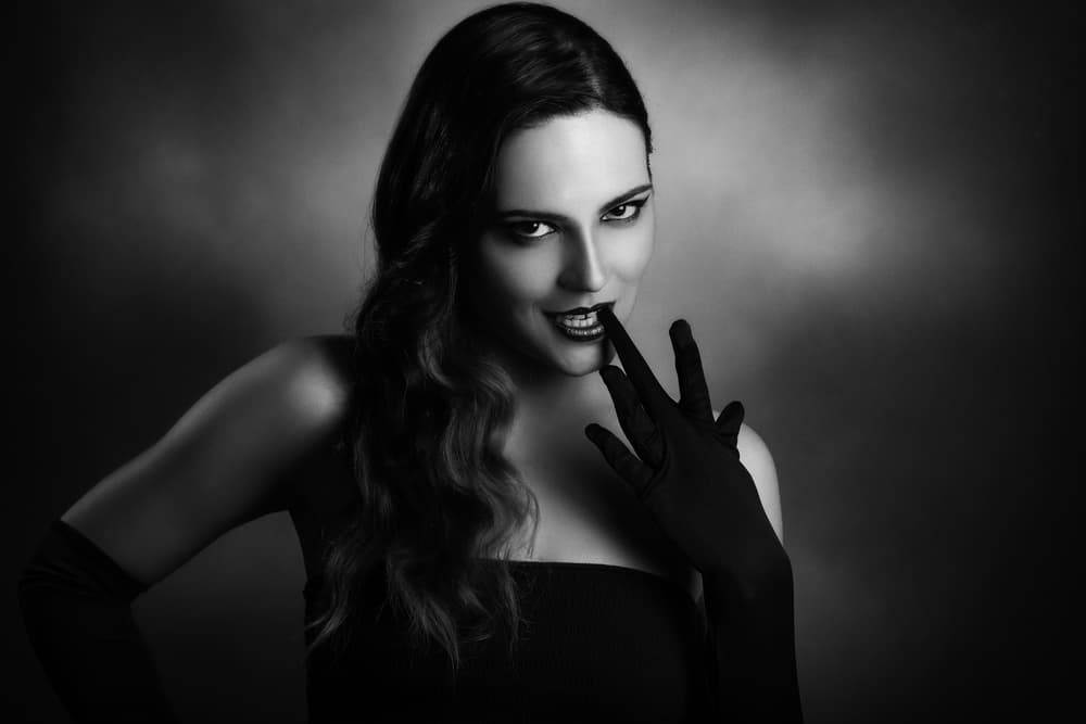 Sultry Woman Portrait by Peppe Tambè — canvas wall art