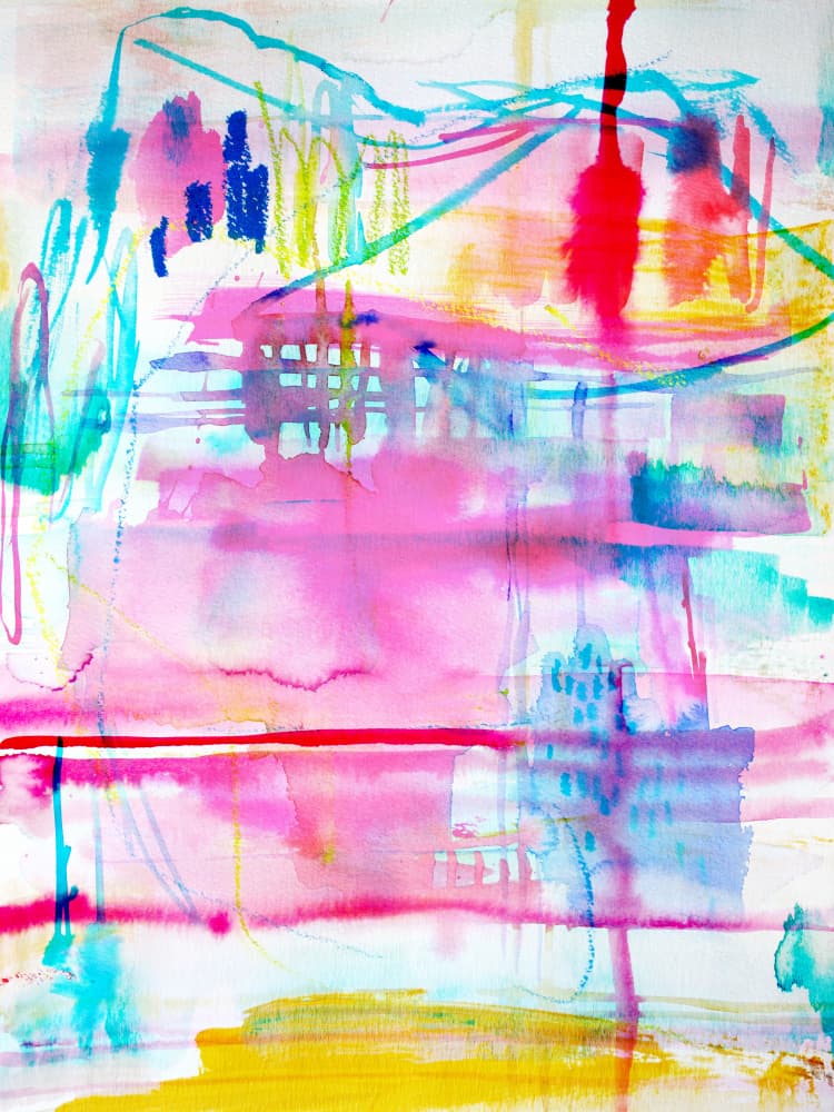 Vibrant Abstract Flow by Gemma Bardot — canvas wall art