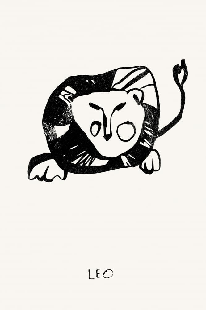 Stylized Leo Zodiac by Treechild — canvas wall art