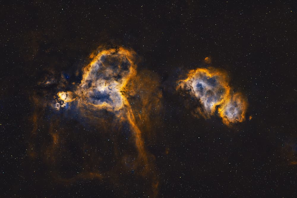 Glowing Cosmic Clouds by Arne Jansen — canvas wall art