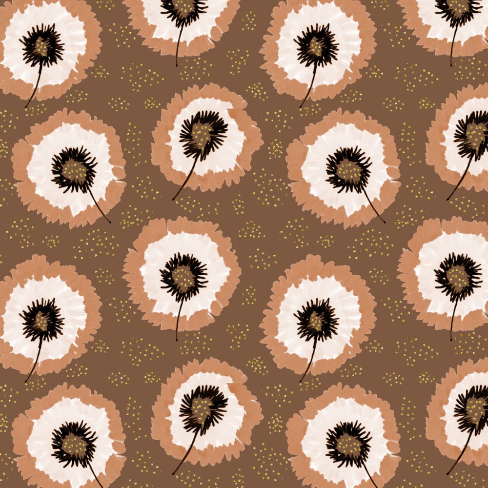 Warm Bohemian Blooms by Michele Channell — canvas wall art