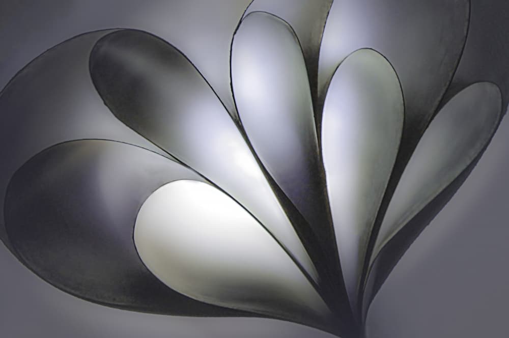 Elegant Paper Curves by Xiaoyuan Xu — canvas wall art