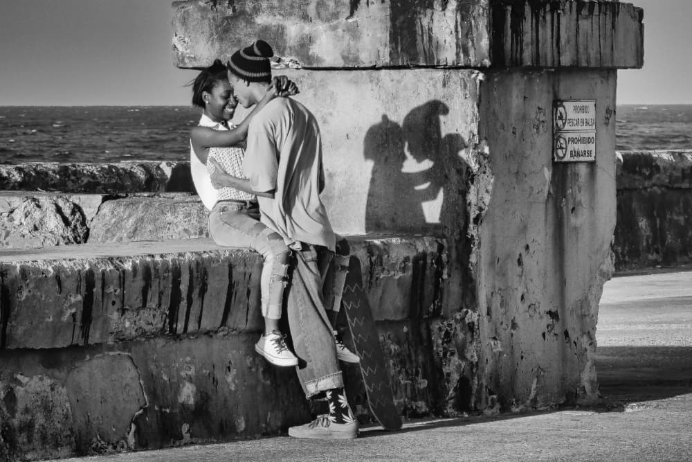 Young Love By Sea by Andy Bauer — canvas wall art