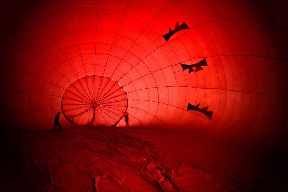 Red Balloon Interior by Fatma GÖKMEN — canvas wall art