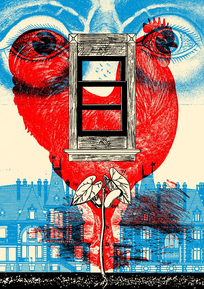Eyes Heart Window City by Pawel Pacholec — canvas wall art