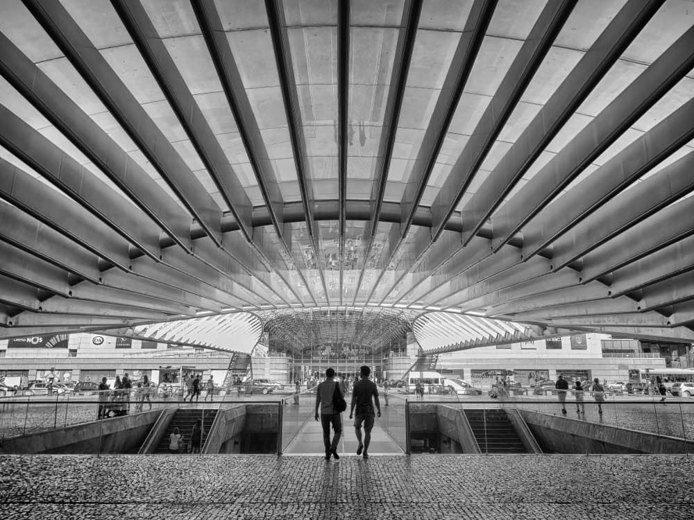 Modern Station Architecture by Fernando Abreu — canvas wall art
