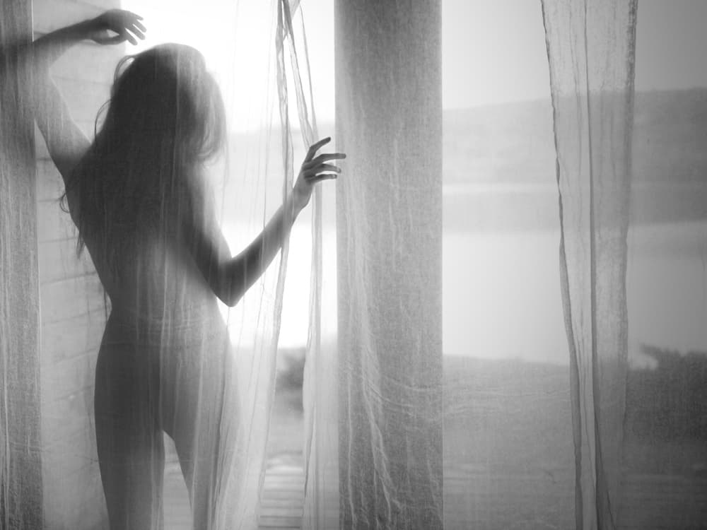 Ethereal Woman Silhouette by Alexandra Fira — canvas wall art