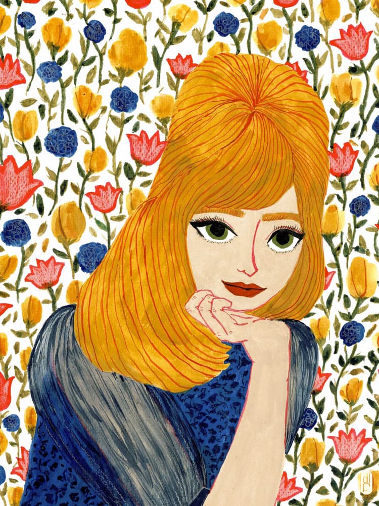 Vibrant Floral Woman