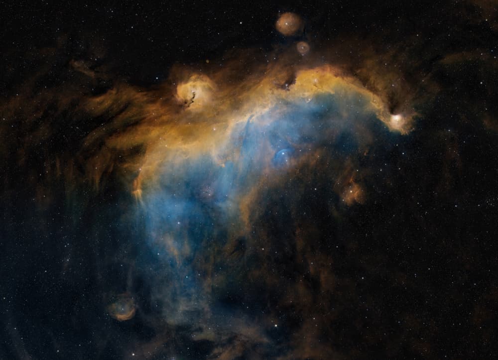 Cosmic Cloud Nebula by Vikas Chander — canvas wall art