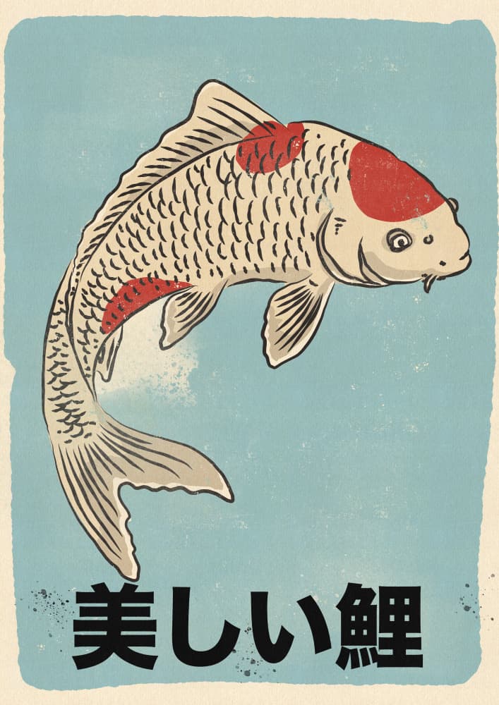 Beautiful Koi Fish by Nicholas — canvas wall art