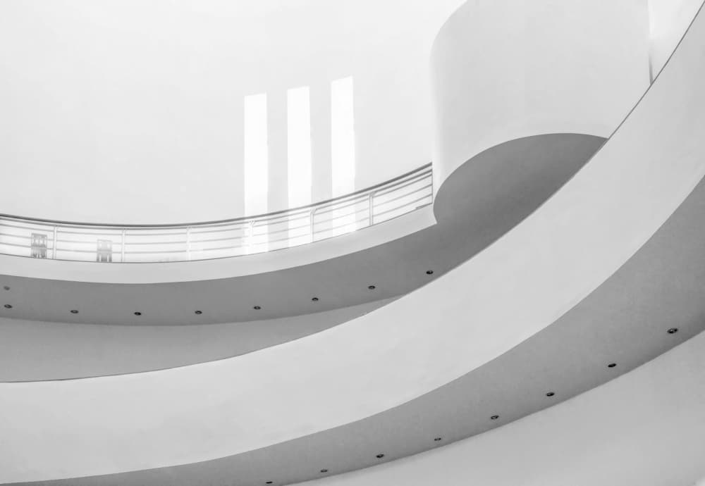 Modern Architectural Curves by Marianne Wogeck — canvas wall art