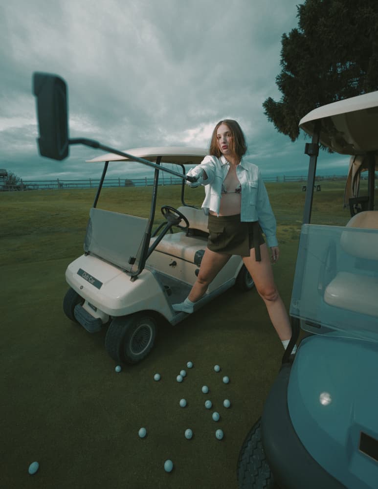 Golf Course Selfie by Yasin Hasanian — canvas wall art
