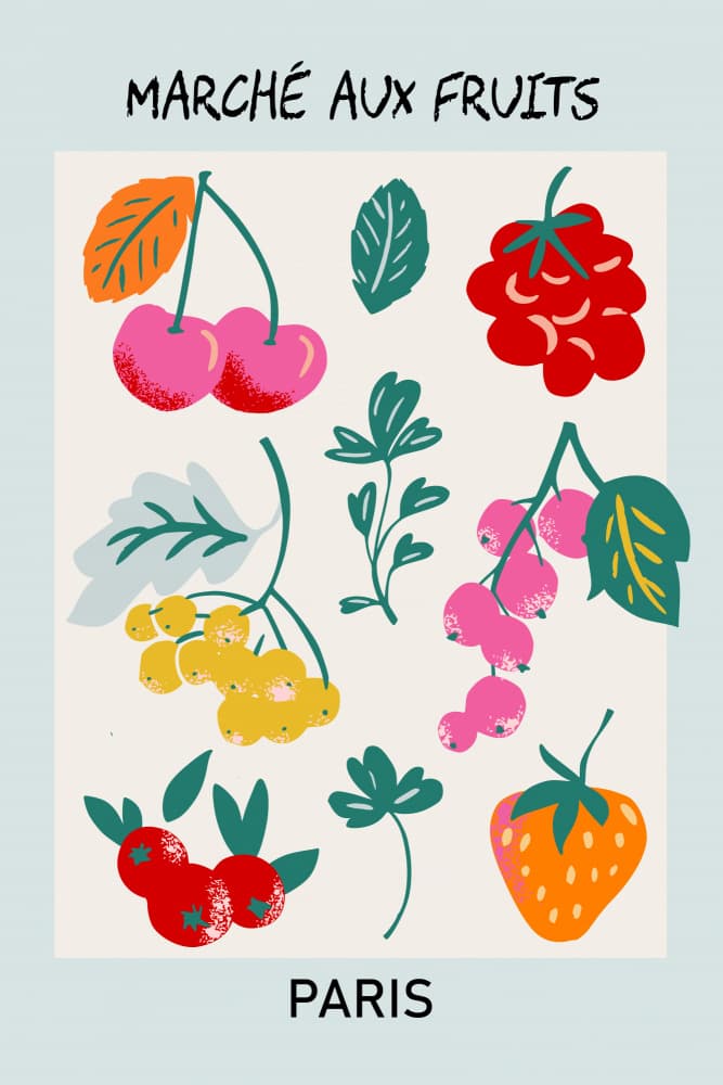 Paris Fruit Market by Annick — canvas wall art