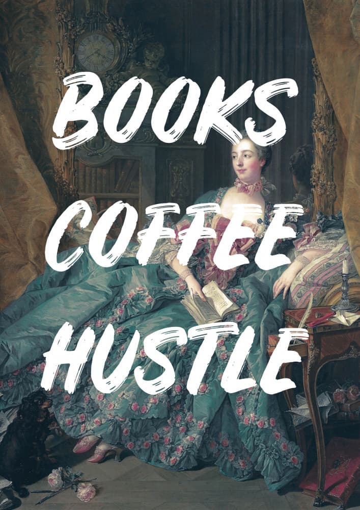Rococo Lady Reading by Talitha McQueen — canvas wall art