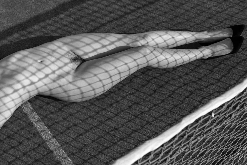 Sensual Grid Shadows by Jan Blasko — canvas wall art