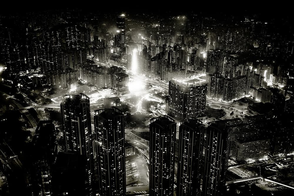 Glowing Urban Night by Kenichiro Hagiwara — canvas wall art