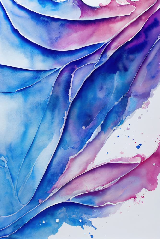 Vibrant Fluid Layers by Mauro — canvas wall art