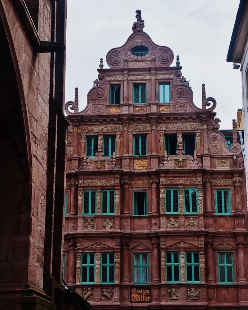 Ornate Heidelberg Architecture by Del Mundo Imagery — canvas wall art
