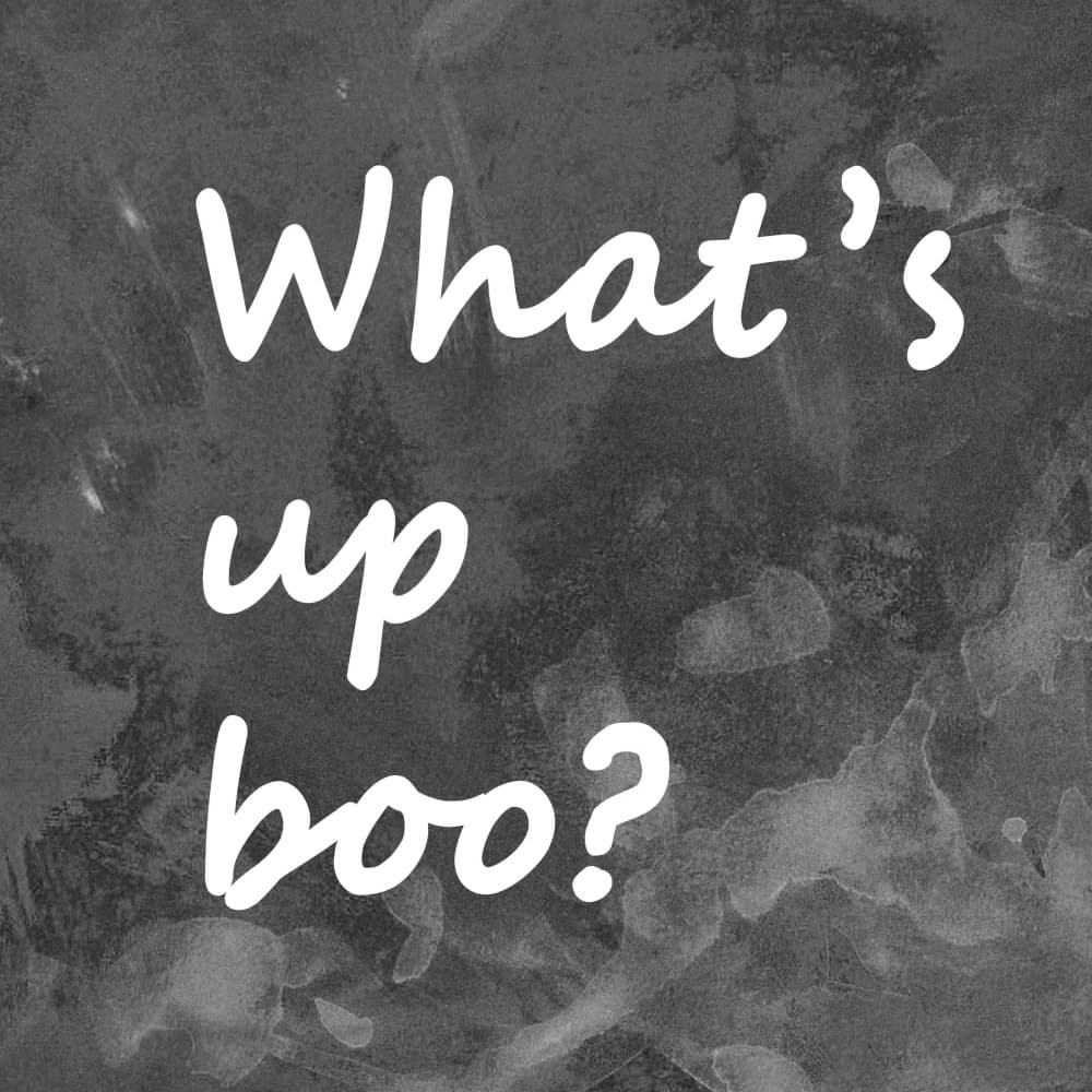 What's Up Boo Quote by Lori Ann Folz — canvas wall art