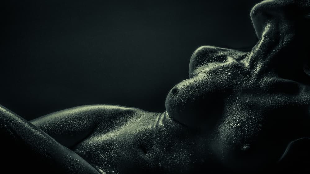 Dark Wet Contours by AURIMAS VALEVICIUS — canvas wall art