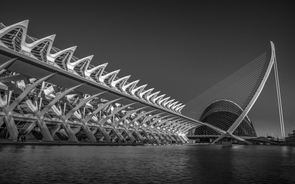Modern Valencia Architecture by Raymond Ren Rong Liu — canvas wall art
