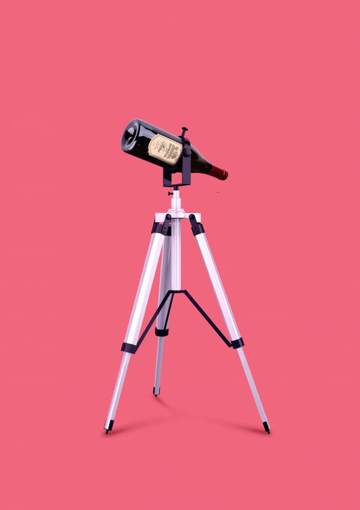 Wine Telescope by Artem Pozdniakov — canvas wall art